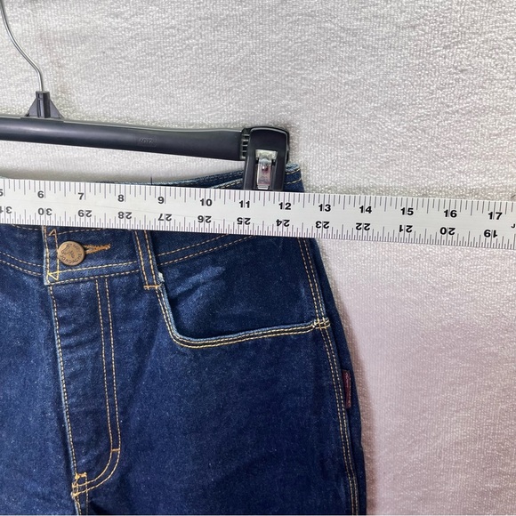 Jordache Vintage 80’s Straight Leg Jeans Womens 6 Blue Thick Denim 2596 - Picture 7 of 14